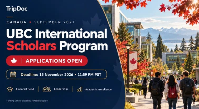 UBC International Scholars Program — September 2027