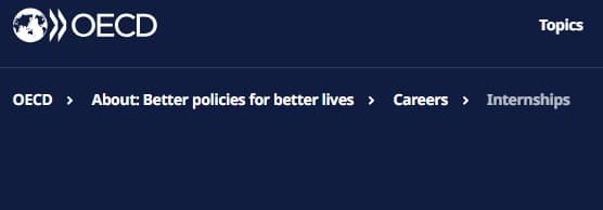 OECD Internship Programme | Global Policy Internship Opportunity
