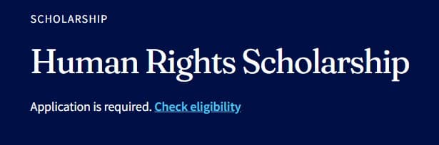 Human Rights Scholarship 2026 in Australia at the University of Melbourne