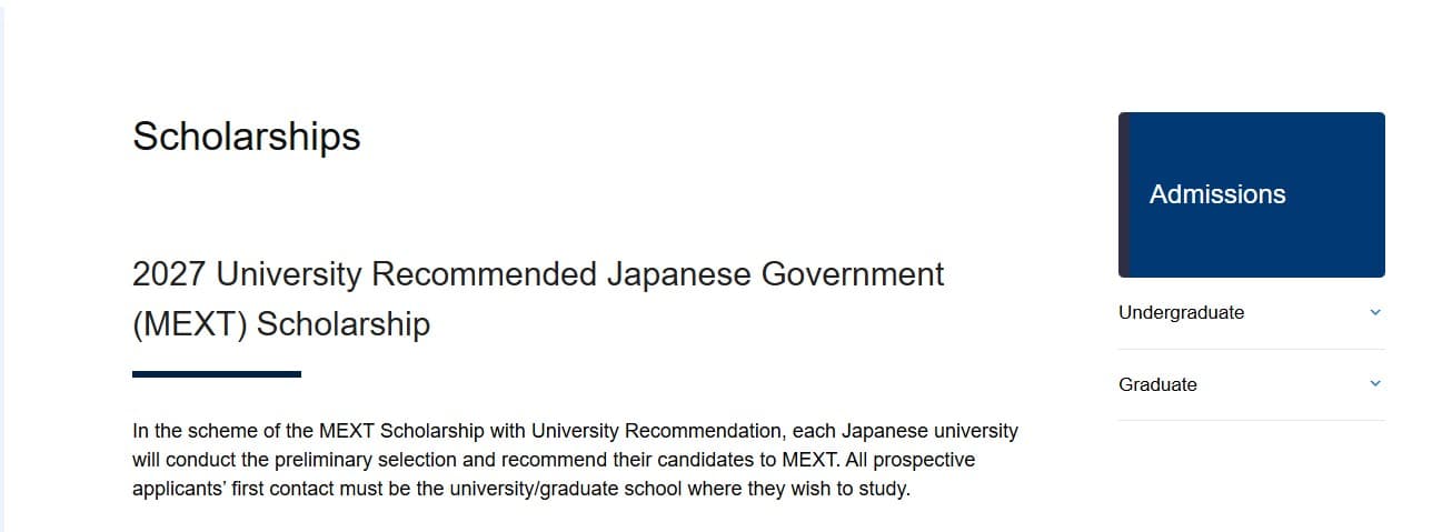 University of Tokyo MEXT Scholarship 2027 — Fully Funded Master’s and PhD Study in Japan
