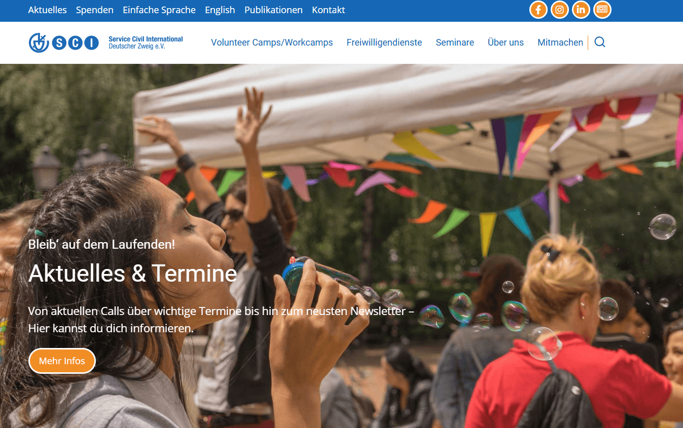SCI Germany Long-Term Volunteer Programme for Selected African Countries
