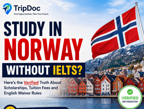 Study in Norway Without IELTS: Verified Scholarships and Waiver Rules