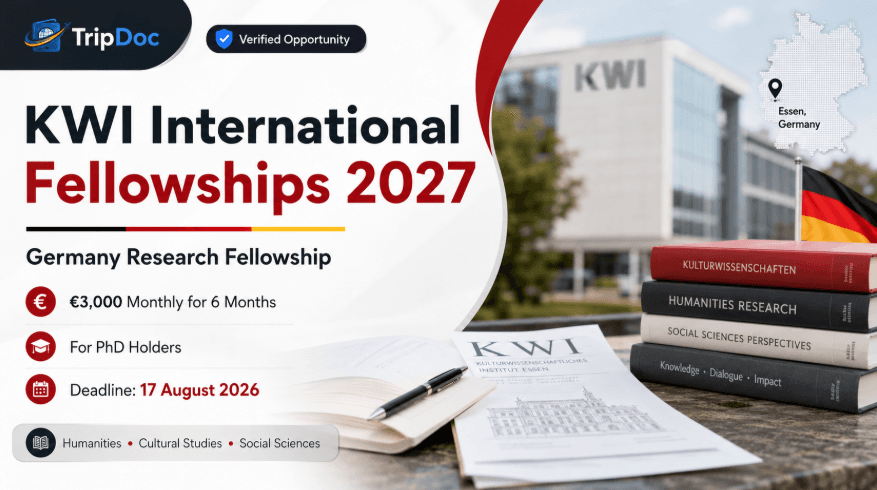 KWI International Fellowships 2027 in Germany: €3,000 Monthly Research Funding