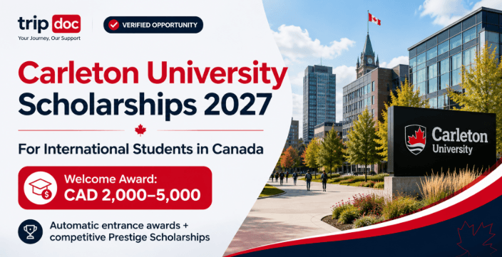 Carleton University Scholarships for International Students 2027 in Canada