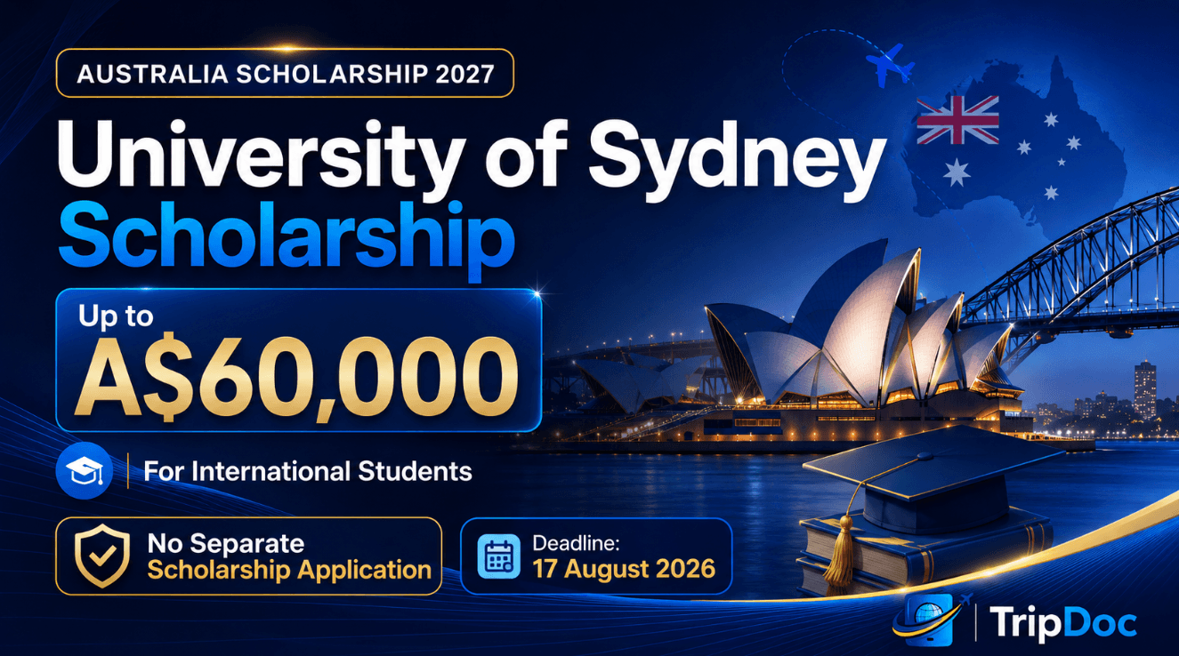 University of Sydney Vice-Chancellor's International Scholarships 2027 | Up to A$60,000