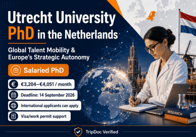 Utrecht University PhD in Global Talent Mobility and Europe’s Strategic Autonomy 2026