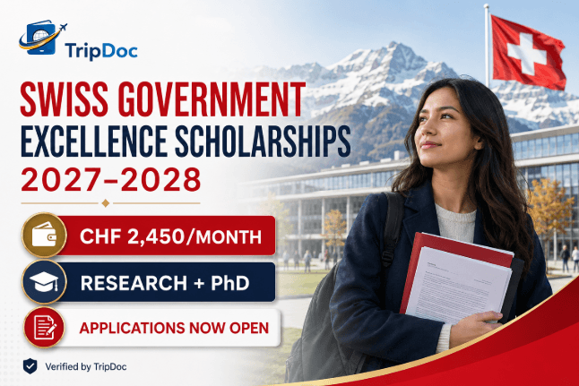 Swiss Government Excellence Scholarships 2027β2028: Research and PhD Funding