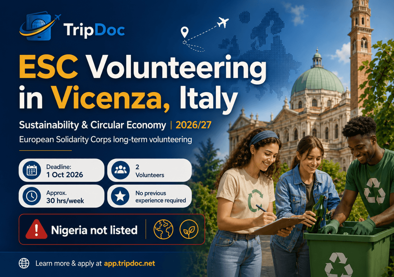 European Solidarity Corps Italy 2026/27: Vicenza Sustainability Volunteering